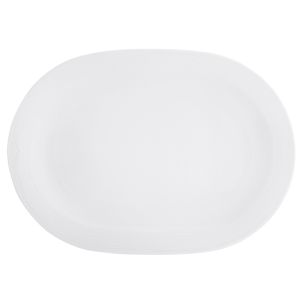 Arctic White Oval Platter