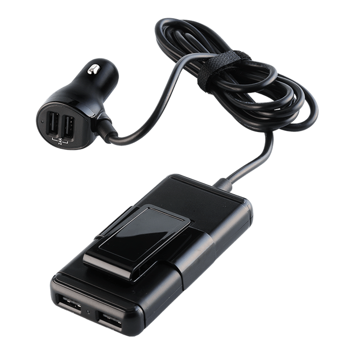 Car Charger with USB Hub
