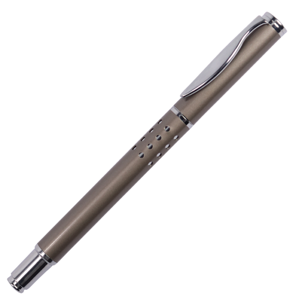 Wavy Clip Brass Rollerball Pen