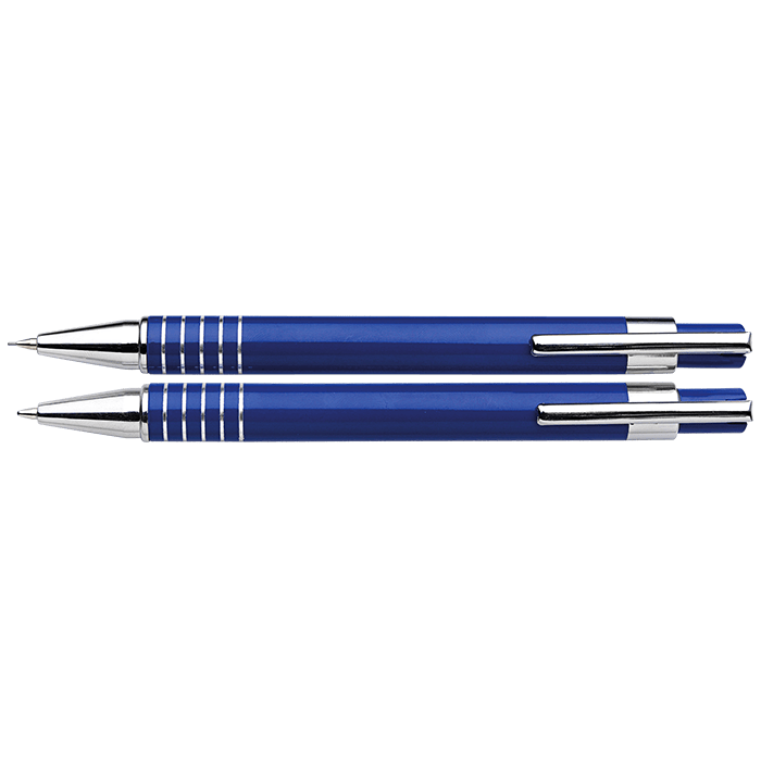 Lacquered Barrel Matching Ballpoint Pen and Clutch Pencil Se