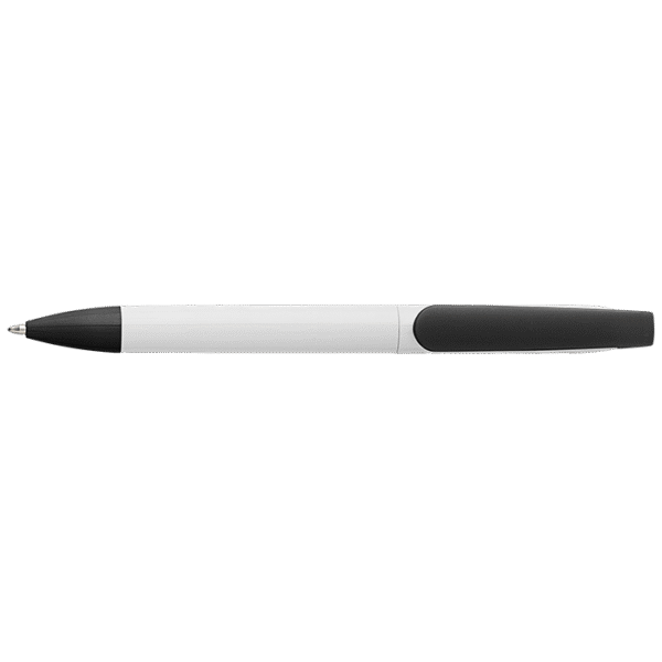 Twist Action Ballpoint Pen With White Barrel